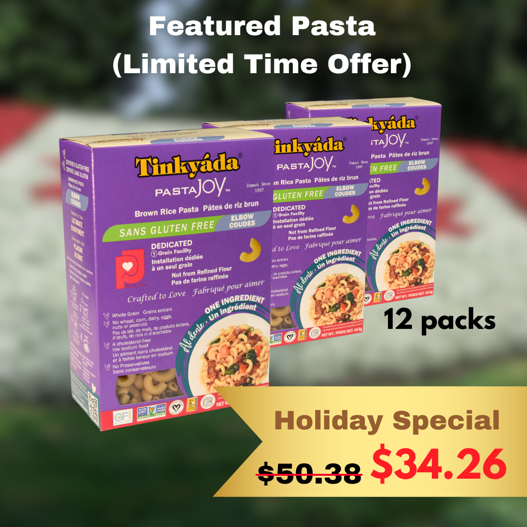 Tinkyada Gluten Free Brown Rice Elbow (macaroni) 12 Pack Holiday Bundle