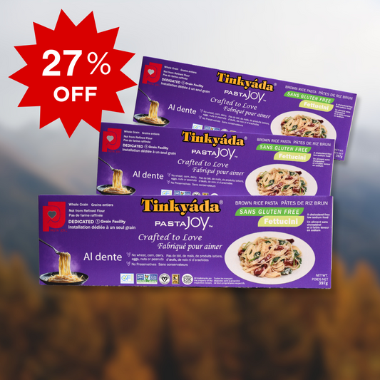 Tinkyada Gluten Free Brown Rice Fettucini (Autumn Sale 3 Pack)